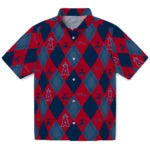Los Angeles Angels Hawaiian Shirt - Golfing Plaid | Moonbestprint