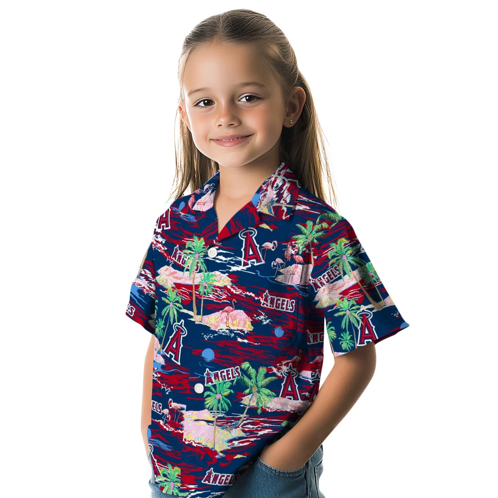 Los Angeles Angels Hawaiian Shirt - Hawaii Island | Moonbestprint