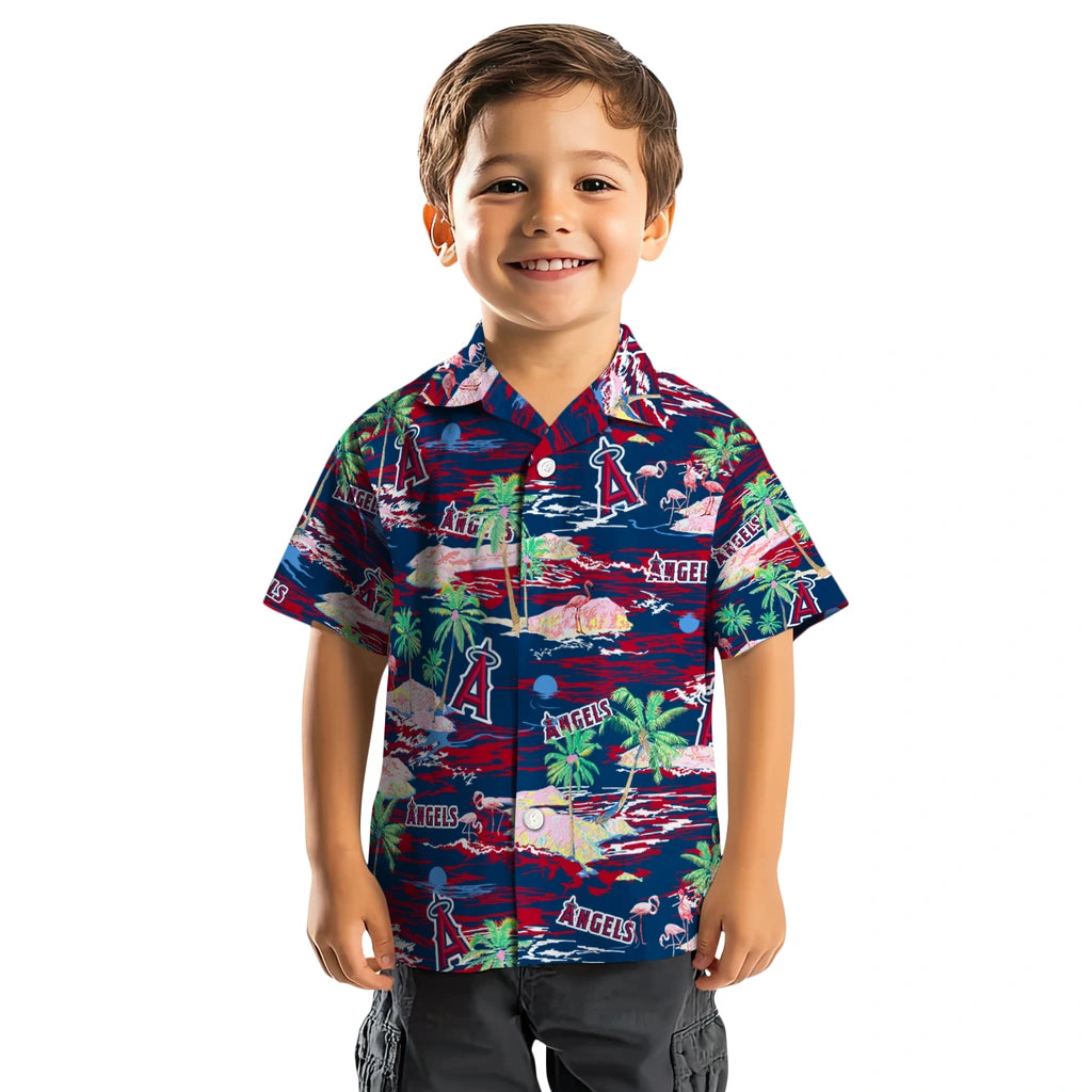 Los Angeles Angels Hawaiian Shirt - Hawaii Island | Moonbestprint