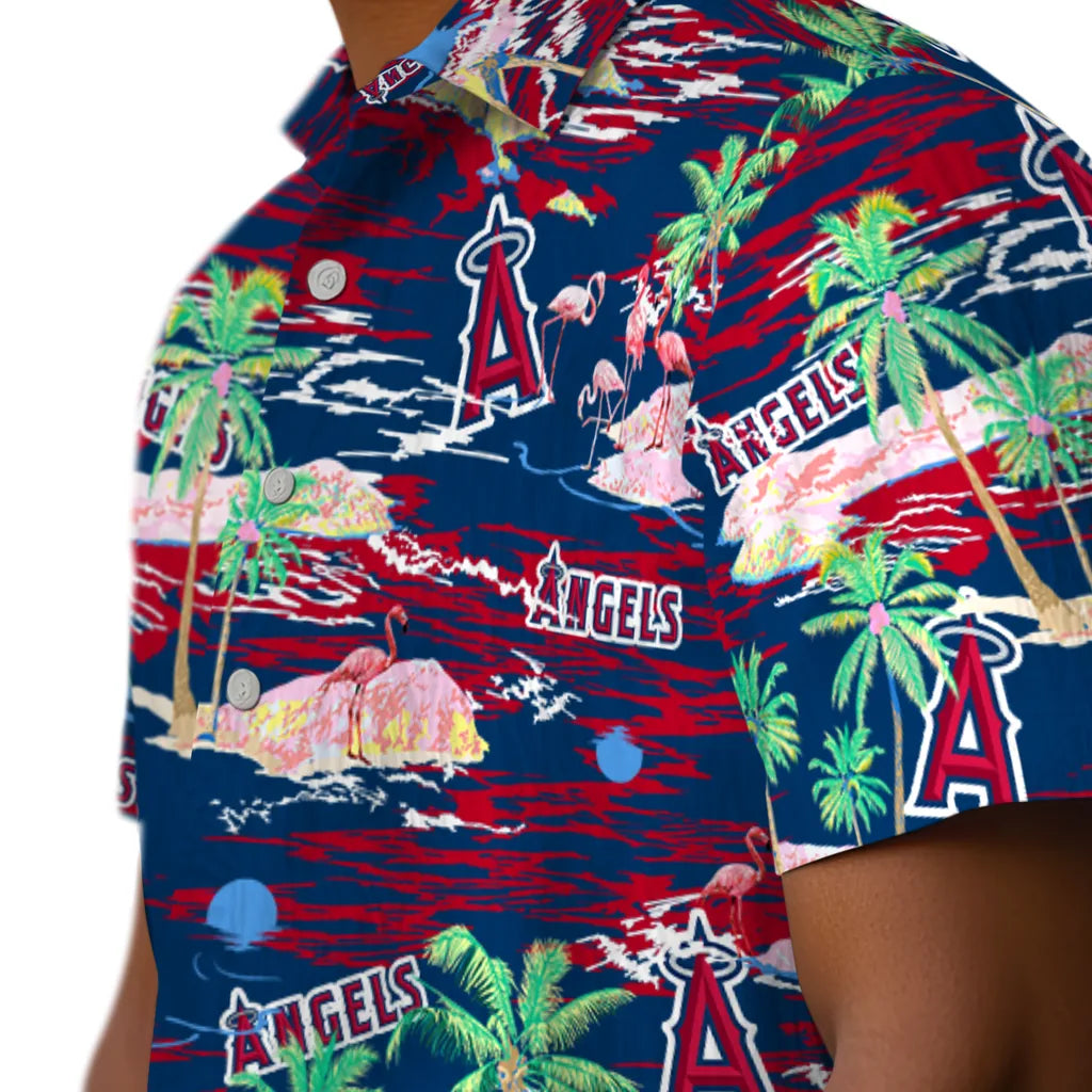 Los Angeles Angels Hawaiian Shirt - Hawaii Island | Moonbestprint
