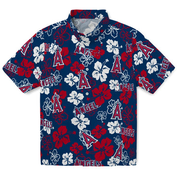 Los Angeles Angels Hibiscus Bloom Hawaiian Shirt – Moonbestprint