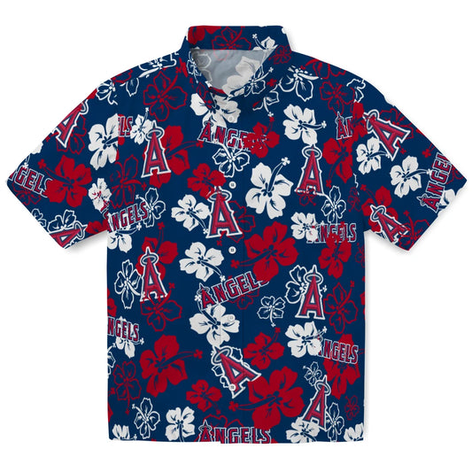 Los Angeles Angels Hibiscus Bloom Hawaiian Shirt – Moonbestprint