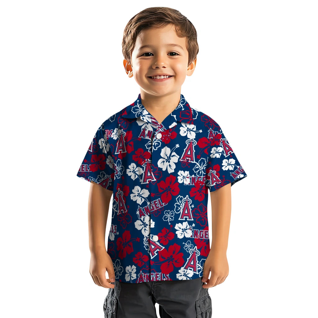 Los Angeles Angels Hibiscus Bloom Hawaiian Shirt – Moonbestprint