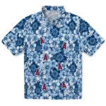Los Angeles Angels Hawaiian Shirt - Hibiscus Blooms | Moonbestprint