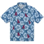 Los Angeles Angels Hawaiian Shirt - Hibiscus Cluster | Moonbestprint