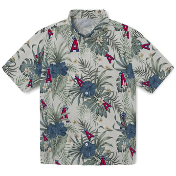 Los Angeles Angels Hawaiian Shirt - Hibiscus Designs | Moonbestprint