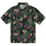 Los Angeles Angels Hawaiian Shirt - Hibiscus Leaves Pattern | Moonbestprint
