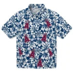 Los Angeles Angels Hawaiian Shirt - Hibiscus Motif | Moonbestprint