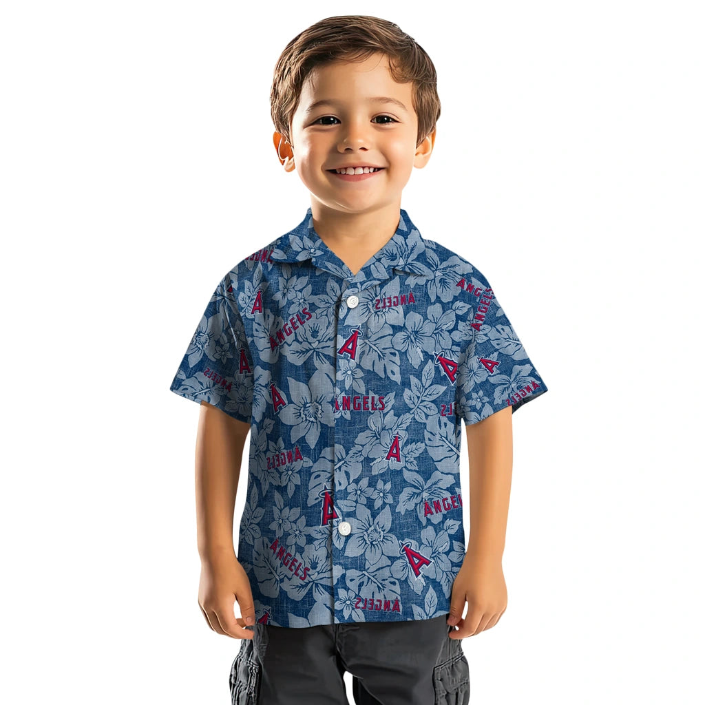 Los Angeles Angels Hawaiian Shirt - Hibiscus Oasis | Moonbestprint