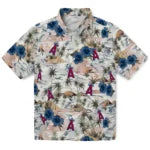 Los Angeles Angels Hawaiian Shirt - Hibiscus Seaside | Moonbestprint
