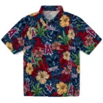 Los Angeles Angels Hawaiian Shirt - Hibiscus Tiki Jungle | Moonbestprint