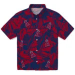 Los Angeles Angels Hawaiian Shirt - Monstera Layer | Moonbestprint
