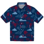 Los Angeles Angels Hawaiian Shirt - Palm And Clouds | Moonbestprint