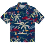 Los Angeles Angels Hawaiian Shirt - Palm Tree Island | Moonbestprint