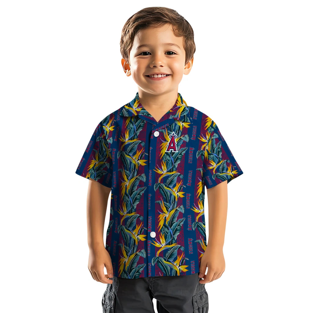 Los Angeles Angels Hawaiian Shirt - Paradise Vines | Moonbestprint