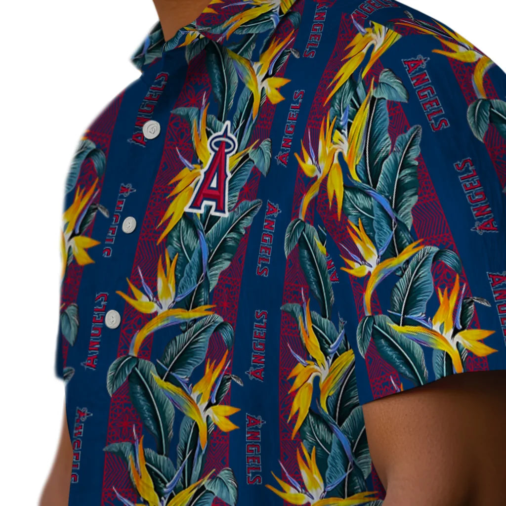 Los Angeles Angels Hawaiian Shirt - Paradise Vines | Moonbestprint