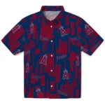 Los Angeles Angels Hawaiian Shirt - Turtle Lines | Moonbestprint