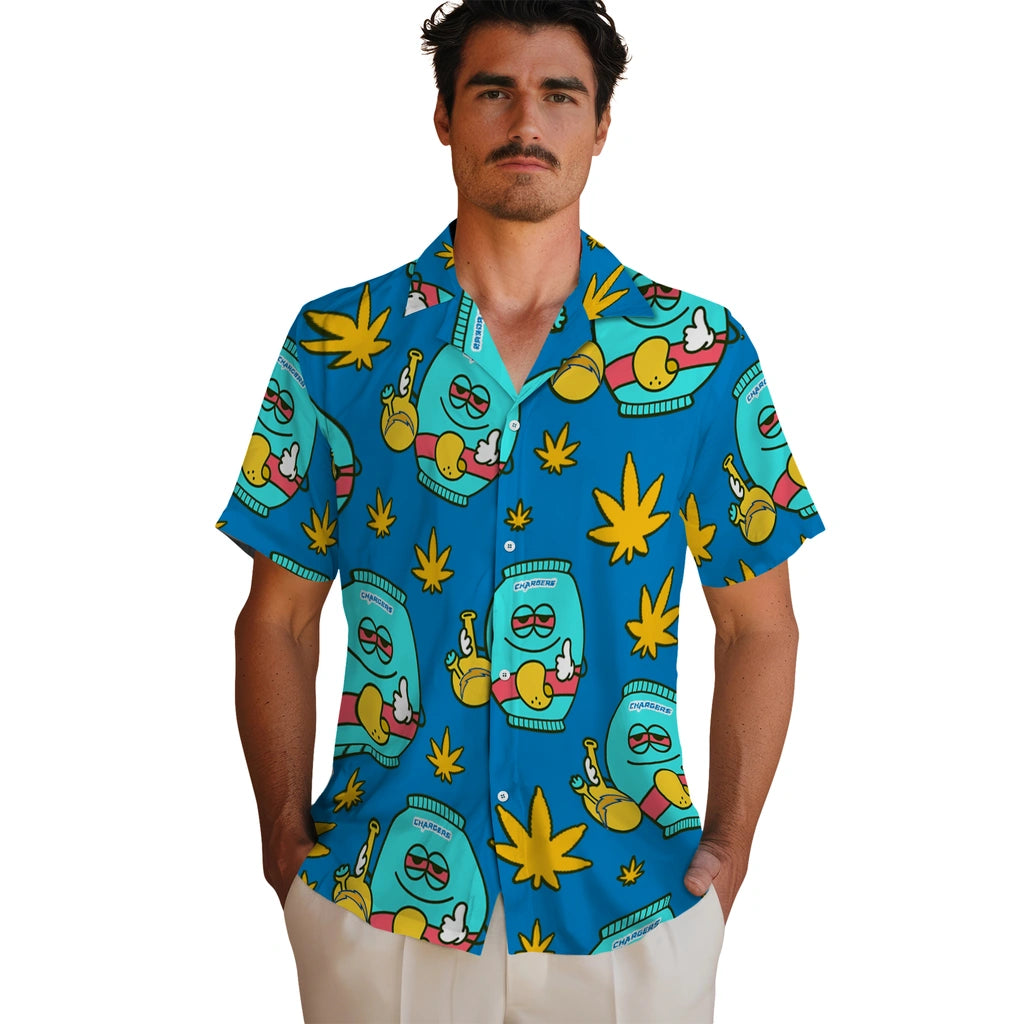 Los Angeles Chargers Hawaiian Shirt - Chill Vibe | Moonbestprint