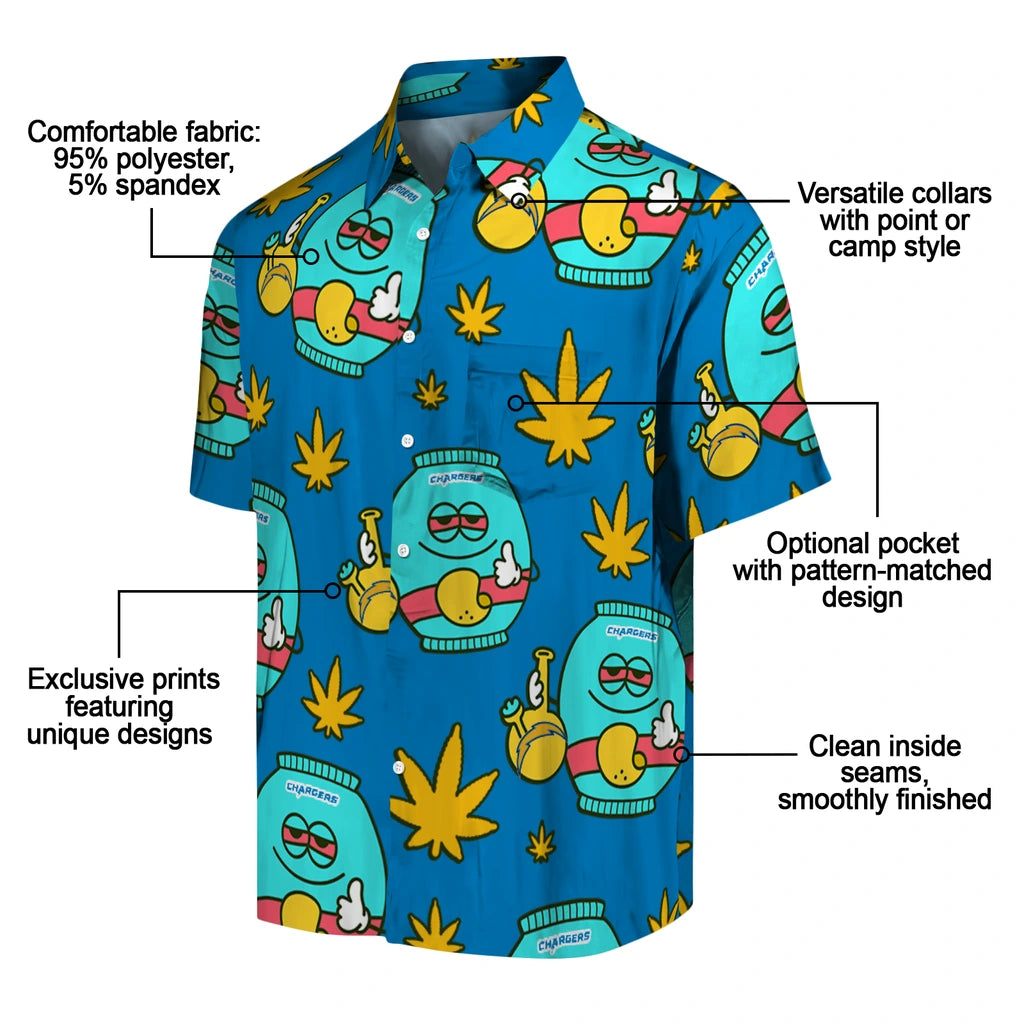 Los Angeles Chargers Hawaiian Shirt - Chill Vibe | Moonbestprint