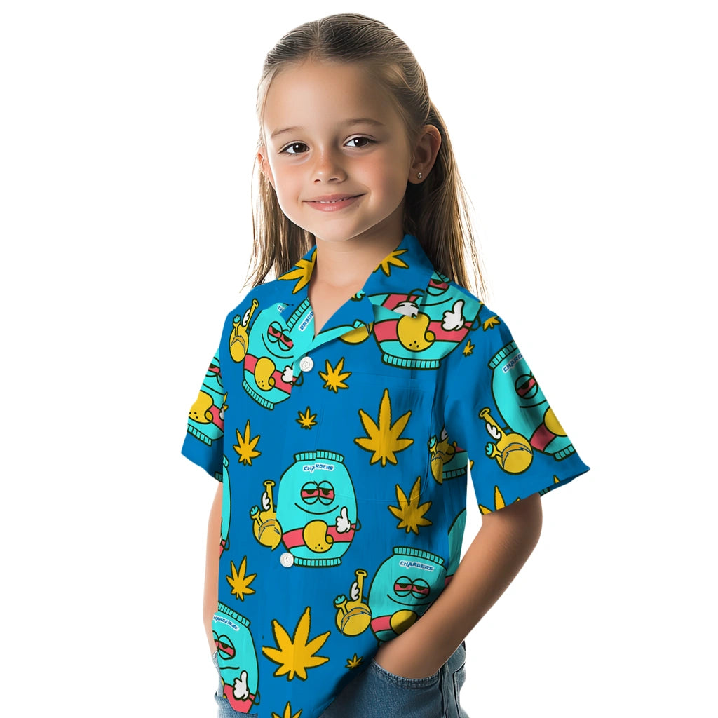 Los Angeles Chargers Hawaiian Shirt - Chill Vibe | Moonbestprint