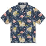 Los Angeles Chargers Hawaiian Shirt - Flamingo Hibiscus | Moonbestprint