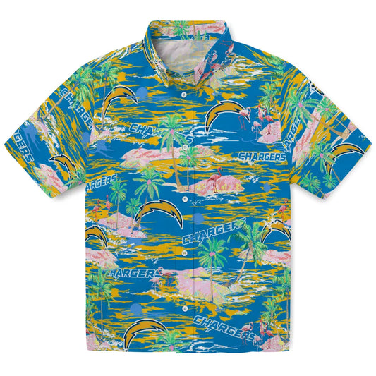 Los Angeles Chargers Flamingo Retreat 2026 Hawaiian Shirt – Moonbestprint