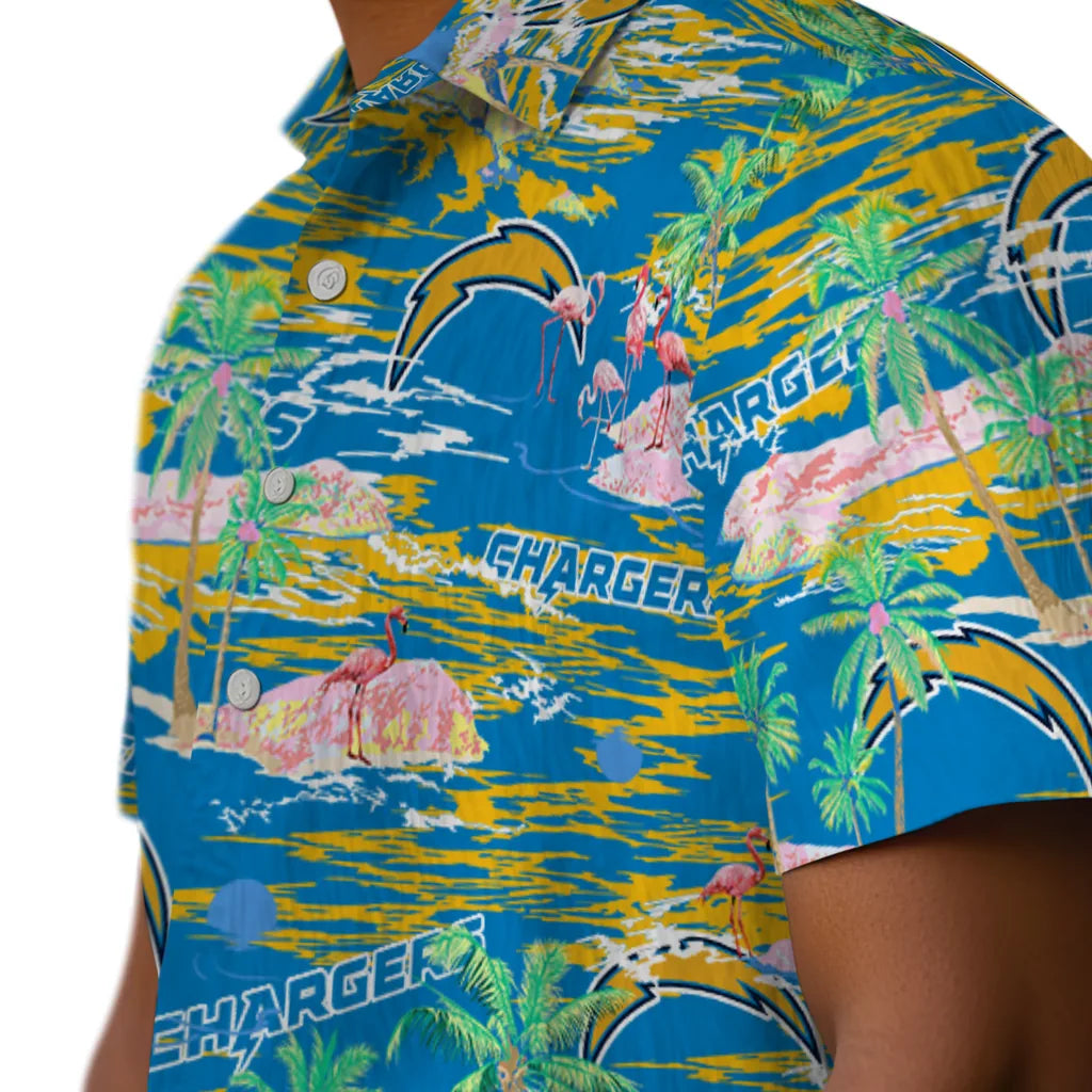 Los Angeles Chargers Flamingo Retreat 2026 Hawaiian Shirt – Moonbestprint