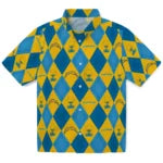 Los Angeles Chargers Hawaiian Shirt - Golfing Plaid | Moonbestprint