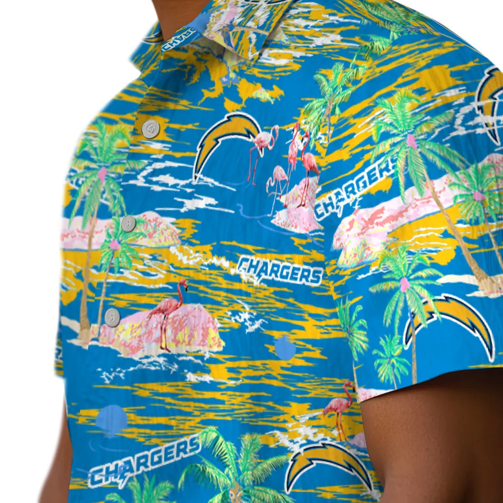 Los Angeles Chargers Hawaiian Shirt - Hawaii Island | Moonbestprint