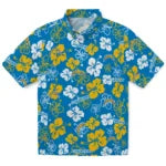 Los Angeles Chargers Hawaiian Shirt - Hibiscus Flower Design | Moonbestprint