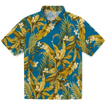 Los Angeles Chargers Hawaiian Shirt - Palm Leaves | Moonbestprint