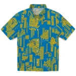 Los Angeles Chargers Hawaiian Shirt - Turtle Lines | Moonbestprint