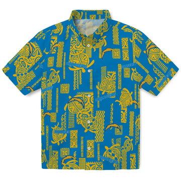Los Angeles Chargers Hawaiian Shirt - Turtle Lines | Moonbestprint