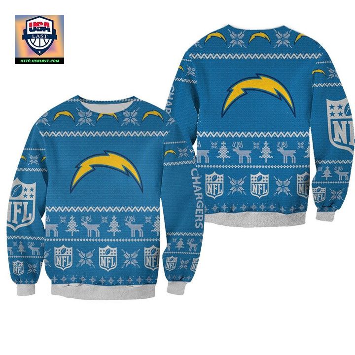 Los Angeles Chargers Ugly Sweater Christmas 3D Sweater ? Usalast