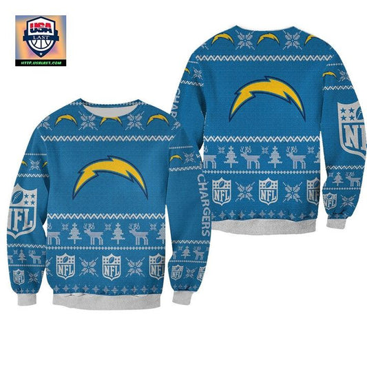 Los Angeles Chargers Ugly Sweater Christmas 3D Sweater ? Usalast