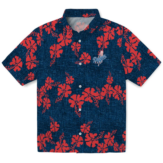 Los Angeles Dodgers Hawaiian Shirt - 50th State Flower | Moonbestprint