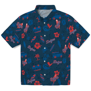 Los Angeles Dodgers Hawaiian Shirt - Beach Vibe | Moonbestprint