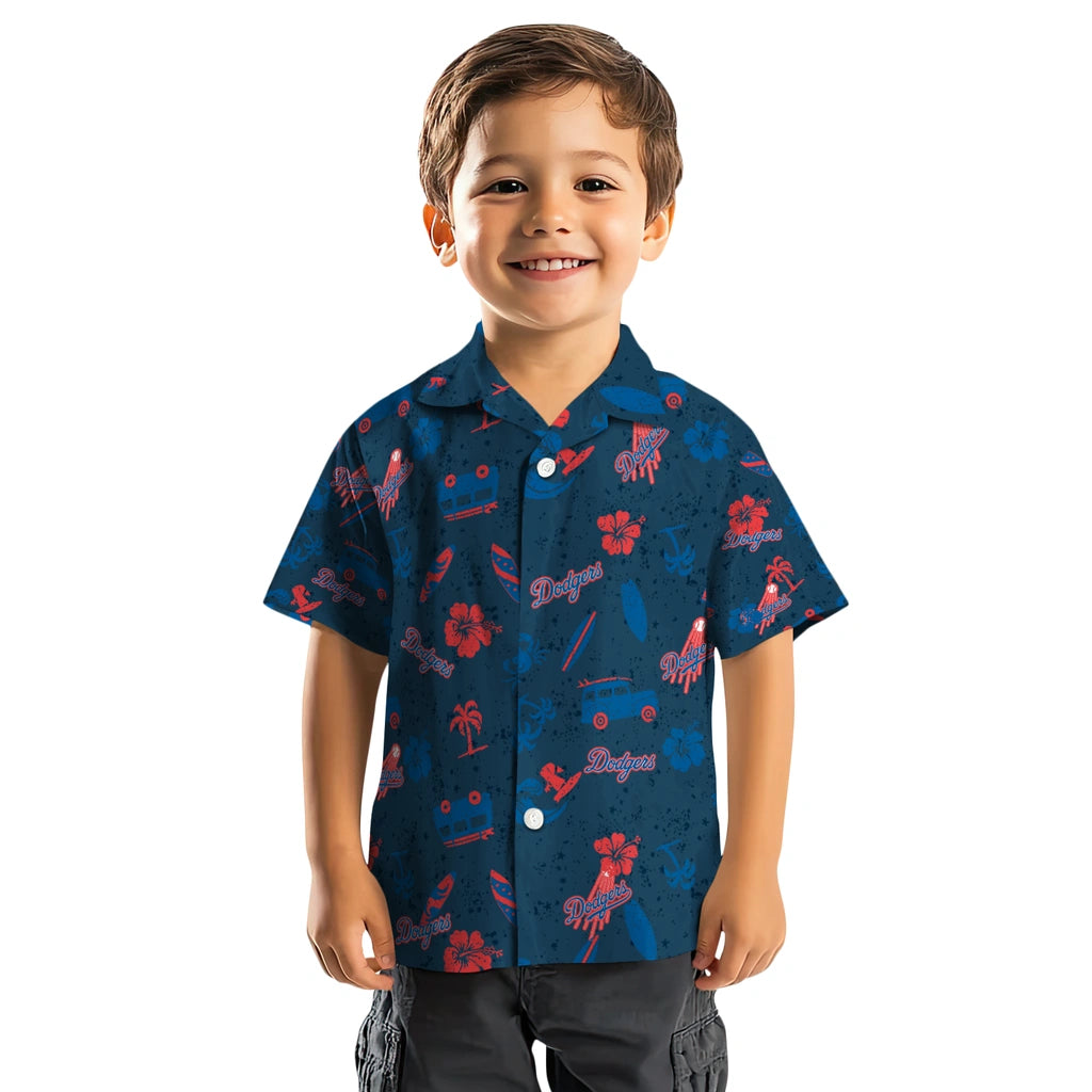 Los Angeles Dodgers Hawaiian Shirt - Beach Vibe | Moonbestprint