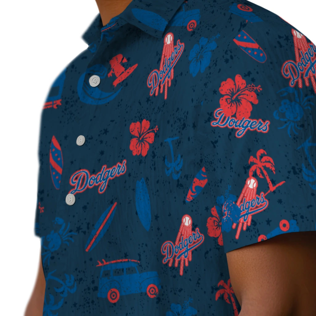 Los Angeles Dodgers Hawaiian Shirt - Beach Vibe | Moonbestprint