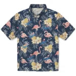 Los Angeles Dodgers Hawaiian Shirt - Flamingo Hibiscus | Moonbestprint