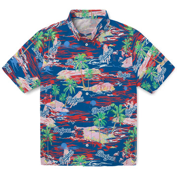 Los Angeles Dodgers Hawaiian Shirt - Hawaii Island | Moonbestprint