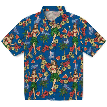 Los Angeles Dodgers Hawaiian Shirt - Hawaiian Girls Design | Moonbestprint