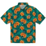 Los Angeles Dodgers Hawaiian Shirt - Hibiscus and Palm Leaves | Moonbestprint