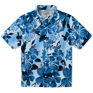 Los Angeles Dodgers Hawaiian Shirt - Hibiscus Arrangement | Moonbestprint