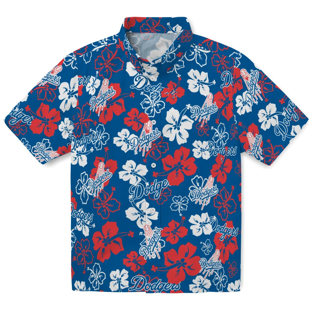 Los Angeles Dodgers Hibiscus Bloom Hawaiian Shirt – Moonbestprint