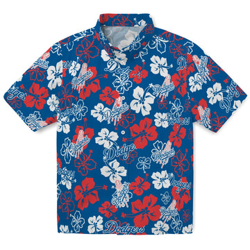 Los Angeles Dodgers Hibiscus Bloom Hawaiian Shirt – Moonbestprint