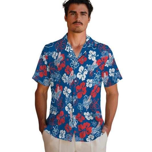 Los Angeles Dodgers Hibiscus Bloom Hawaiian Shirt – Moonbestprint