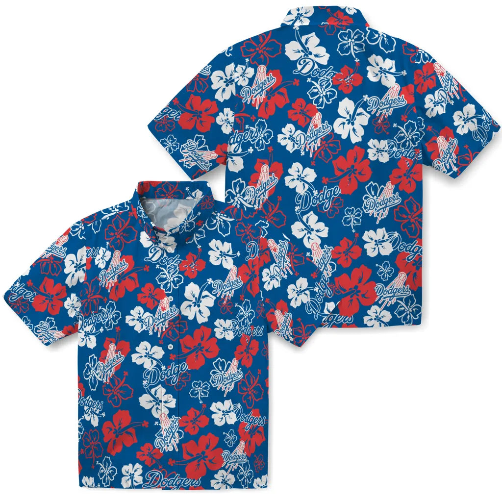 Los Angeles Dodgers Hibiscus Bloom Hawaiian Shirt – Moonbestprint