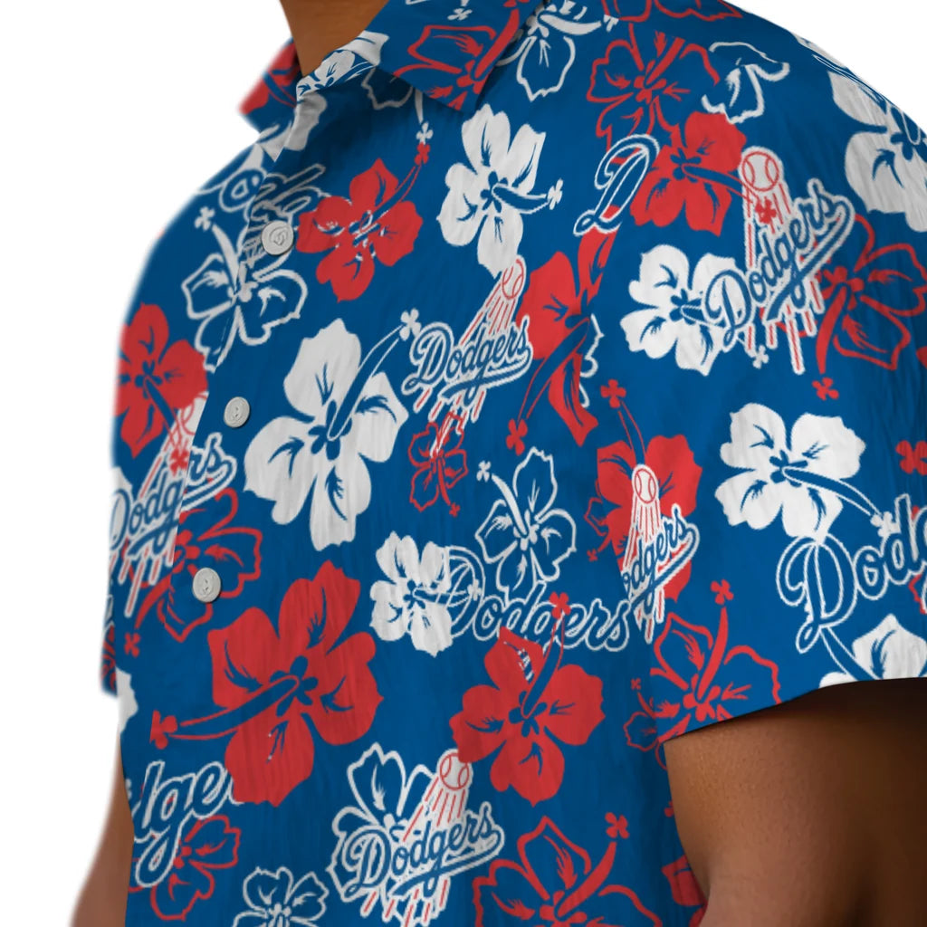 Los Angeles Dodgers Hibiscus Bloom Hawaiian Shirt – Moonbestprint