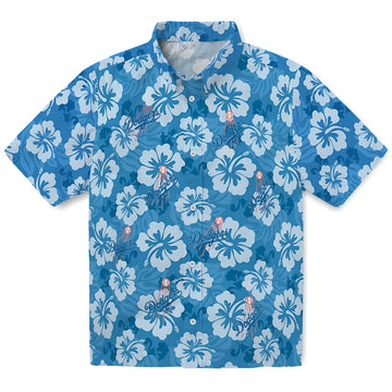 Los Angeles Dodgers Hawaiian Shirt - Hibiscus Cluster | Moonbestprint